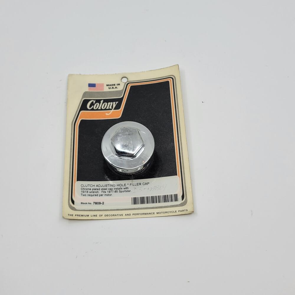Vintage Colony #7809-2 Clutch Adjusting Hole Filler Cap New, sealed.